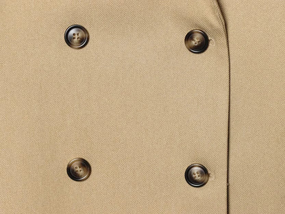 KONDALA Office Lady Chic Women Blazer Suit Double Breasted Long Sleeve Blazer Long Zipper Pants New Fashion 2026 Spring Suit