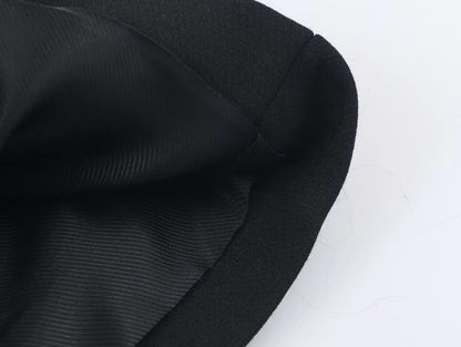 Women's Suit Pants Two-Piece Set Buckle Decoration Long Sleeve Blazer Coat + Straight-Leg Pants 2 Pieces Sets Chic Woman Outfits