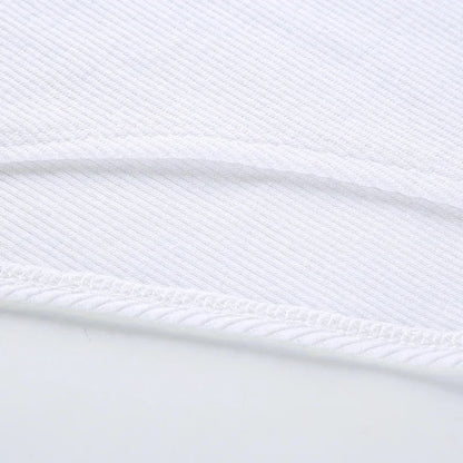 White Strappy Bodysuit Sexy Backless Ribbed Bodysuit Romper String Femme Sexy Sleeveless Tank Top Gloved Bodysuit Body Female