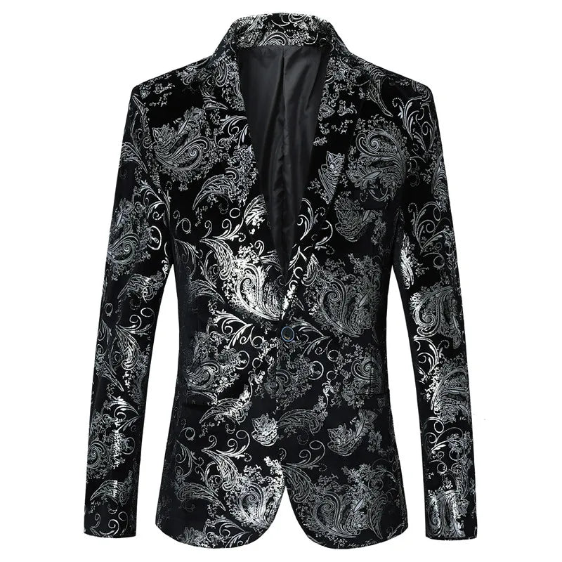 2024 New Men Business Social Suit Jacket Summer Male Single breasted Thin Dress Male Jacquard Blazers Coats