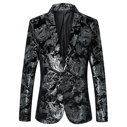 2024 New Men Business Social Suit Jacket Summer Male Single breasted Thin Dress Male Jacquard Blazers Coats