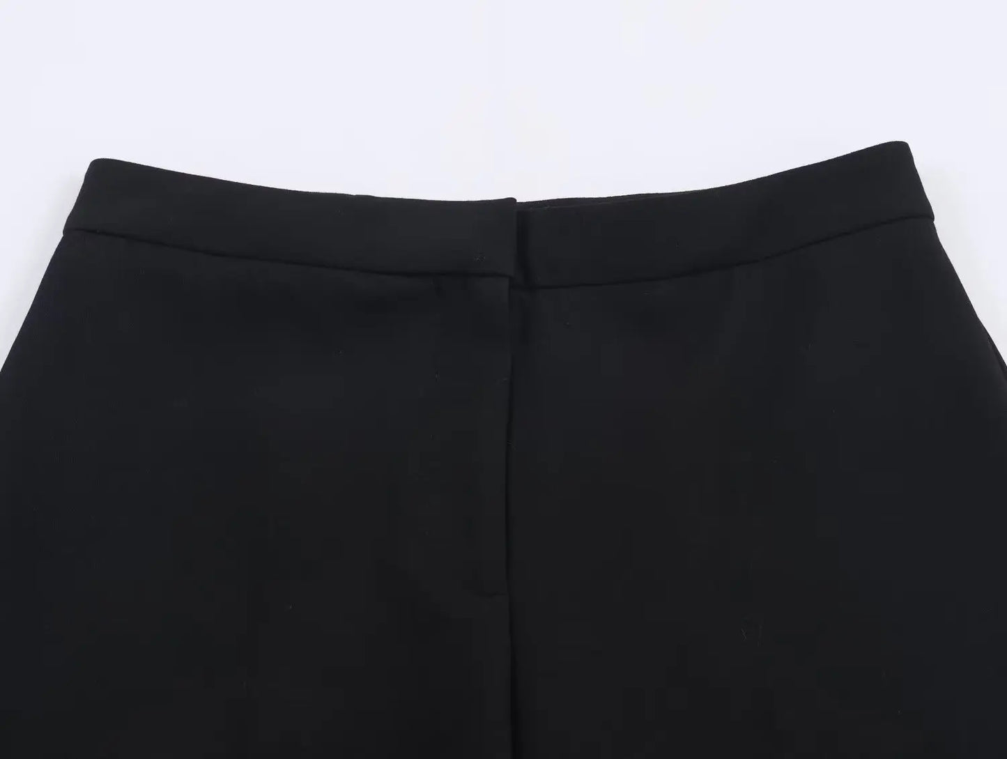 Women's Suit Pants Two-Piece Set Buckle Decoration Long Sleeve Blazer Coat + Straight-Leg Pants 2 Pieces Sets Chic Woman Outfits
