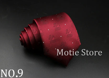 New Style Fashion Jacquard Floral Paisley Necktie Polyester Male Narrow Red Blue Tie Suit Shirt Gift For Men Accessory Gravatas