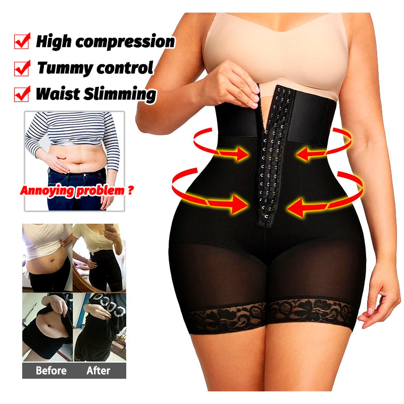 High Waist Shaper Panties Hip Buttock Lifter Belly Control Shorts Sexy Lace Shapewear Slimming Girdles Women Intimate Underwear