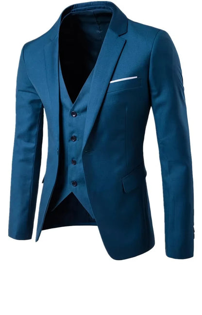 Men Blazer Single Button Cardigan Full Sleeve Slim Fit Turn Down Collar Top Blazer Solid Smart Casual Outwear Spring 2025