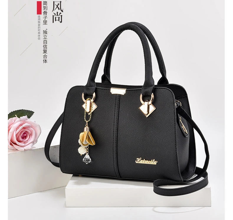 New Woman Shoulder Bag Large Capacity Handbag for Women Crossbody Bag PU Portable Bucket Bag Ladies Messenger Bags Tote Bags