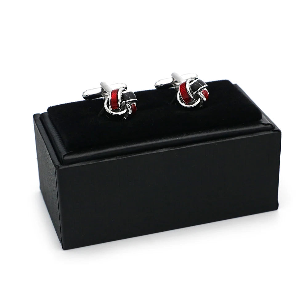 iGame Fashion Knot Cuff Links Quality Brass Material Woven Ball Design Cufflinks For Wedding  Men