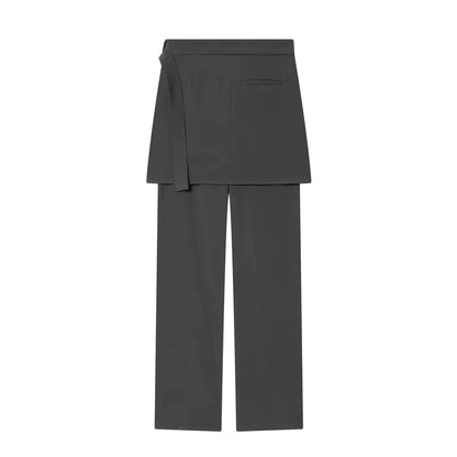 KONDALA Women Office Lady Trendy Blazer Set Belt Blazer Waist Skirt Design Pants New Fashion 2026 Spring Chic Commute Mujer Set