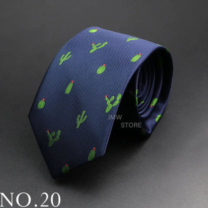 New Design Wedding Men Tie Green Wine Red Paisley Flower Animal Neckties Men Business Dropshipping Groom Collar Accessories Gift