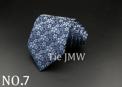 8 cm Tie Gravatas Newest Design Woven 8 cm Silk Necktie Wedding Business Suit Accessories Blue Man Dot Fit Group Party Office