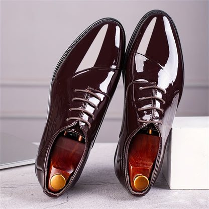 Men's Dress Shoes Classic Modern Formal Business Oxford Comfortable Tuxedo Casual Lace Up Derbys Shoes For Men