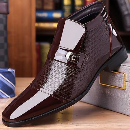 Men's Formal Shoes With Pointed Toes, Slip Resistant And Breathable Boots, Wedding Business And Casual Men's Shoes
