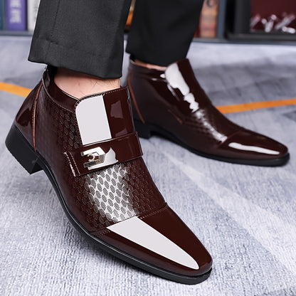 Men's Formal Shoes With Pointed Toes, Slip Resistant And Breathable Boots, Wedding Business And Casual Men's Shoes