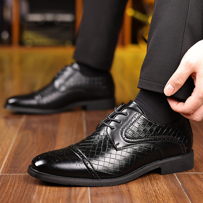 Spring New Men'S Fashion Business Formal Shoes Men'S Shoes English Shoes European Version Single Shoes