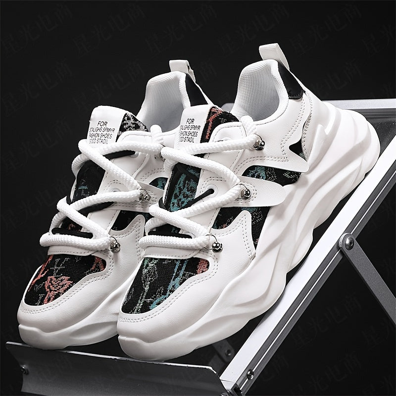 Men's Shoes, New Thick-soled Shock-absorbing Dad Shoes, Mesh Breathable, Youth Casual And Versatile Trendy Shoes