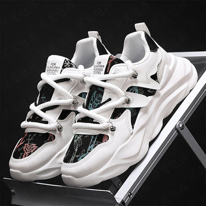 Men's Shoes, New Thick-soled Shock-absorbing Dad Shoes, Mesh Breathable, Youth Casual And Versatile Trendy Shoes