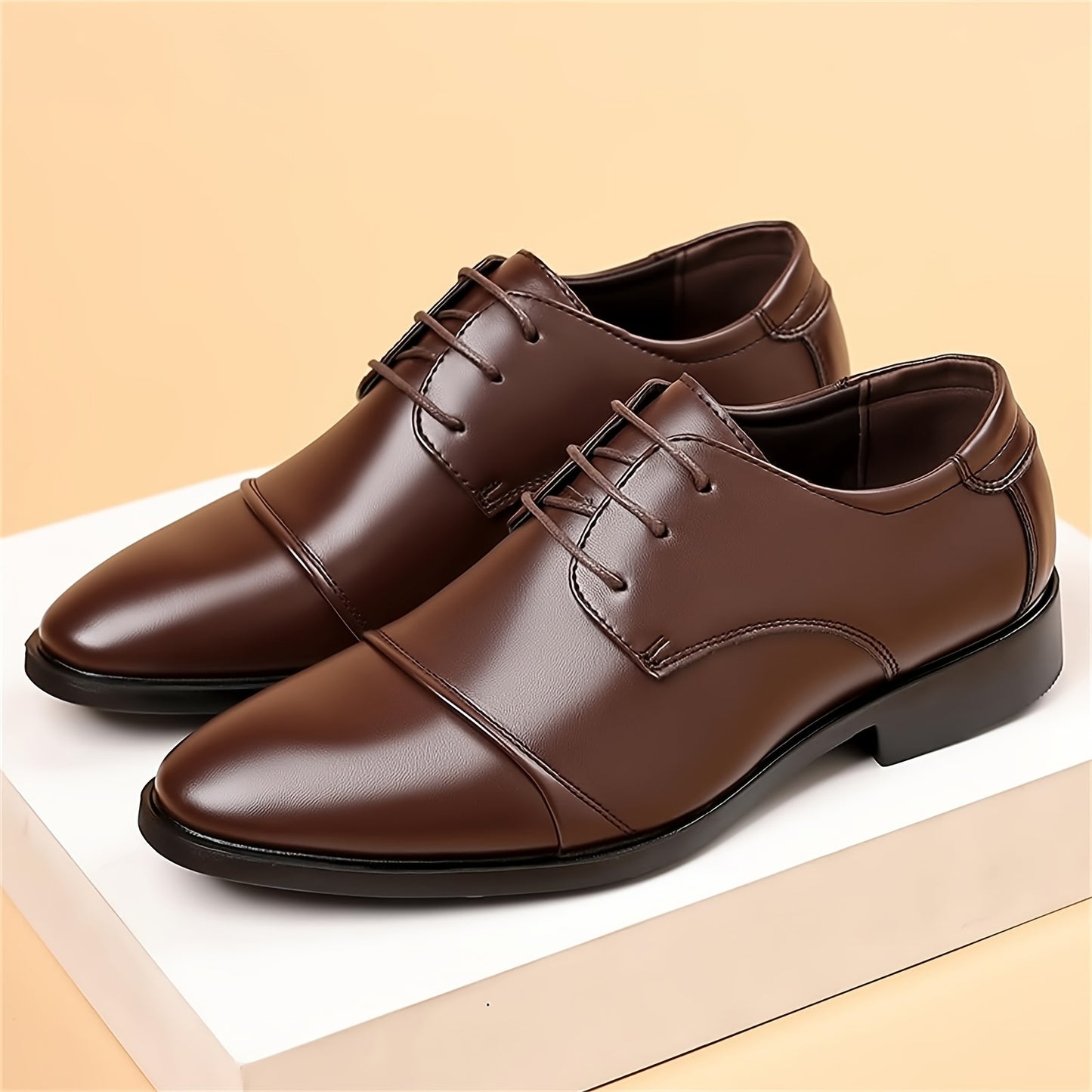 Men's Dress Shoes Classic Modern Formal Business Oxford Casual Comfortable Tuxedo Lace-Up Derbys Shoes For Men
